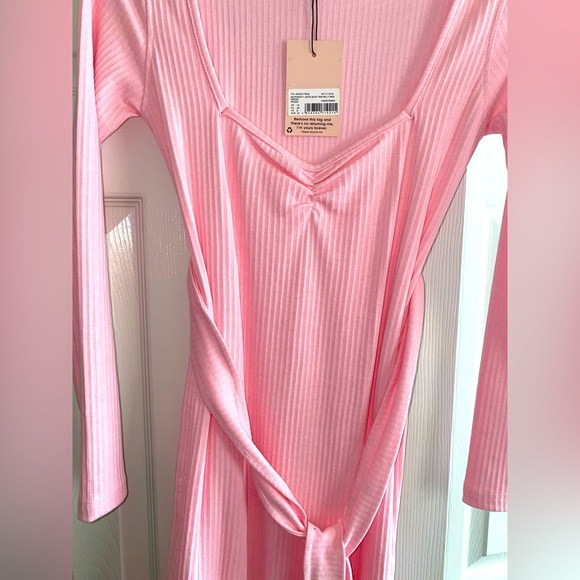 Maternity Bust Rib Belt Midi Dress - Picture 3 of 3